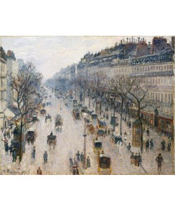 Camille Pissarro, The Boulevard Montmartre on a Winter Morning, 1897 (oil on canvas)