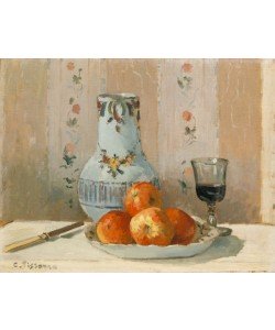 Camille Pissarro, Still Life with Apples and Pitcher, 1872 (oil on canvas)