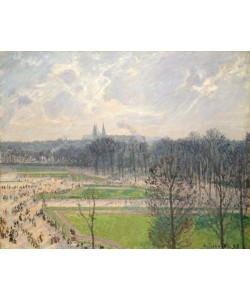 Camille Pissarro, The Garden of the Tuileries on a Winter Afternoon, 1899 (oil on canvas)