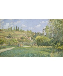 Camille Pissarro, A Cowherd at Valhermeil, Auvers-sur-Oise, 1874 (oil on canvas)