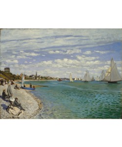 Claude Monet, Regatta at Sainte-Adresse, 1867 (oil on canvas)