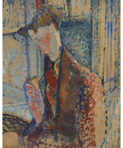 Amedeo Modigliani, Reverie (Study for the Portrait of Frank Burty Haviland), 1914 (oil and graphite on cardboard)
