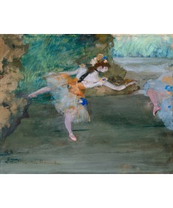 Edgar Degas, Dancer Onstage, c.1877 (gouache over graphite)