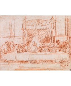 Rembrandt Harmensz. van Rijn, The Last Supper, after Leonardo da Vinci, 1634-35 (red chalk)