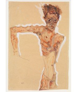 Egon Schiele, Self-Portrait, 1911 (w/c, gouache, and graphite on paper)