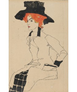 Egon Schiele, Portrait of a Woman, 1910 (lithograph)