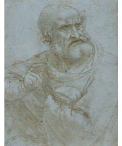 Leonardo da Vinci, Figure of an Apostle, c.1495 (pen & ink and metalpoint on paper)