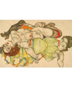 Egon Schiele, Female Lovers, 1915 (gouache and pencil)