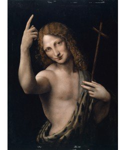 Leonardo da Vinci, Saint John the Baptist, 1505-07 (oil on poplar wood)