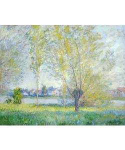 Claude Monet, Willows at Vetheuil, 1880 (oil on canvas)