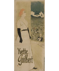 Théophile-Alexandre Steinlen, Yvette Guilbert, 1894 (colour lithograph)