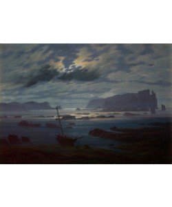 Caspar David Friedrich, The Northern Sea in Moonlight, 1823-24 (oil on canvas)