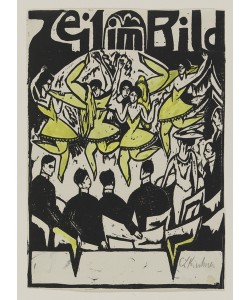 Ernst Ludwig Kirchner, Dancers at the ice palace, 1912 (woodcut)