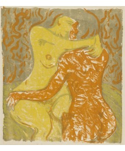 Ernst Ludwig Kirchner, Love scene, 1908 (lithograph)