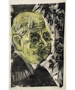 Ernst Ludwig Kirchner, Portrait of Dr. Spengler, 1919 (woodcut)