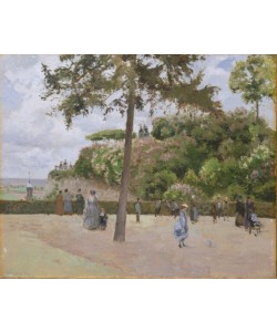 Camille Pissarro, The Public Garden at Pontoise, 1874 (oil on canvas)