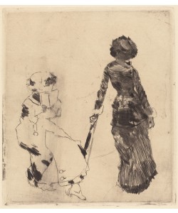 Edgar Degas, Mary Cassatt at the Louvre: The Etruscan Gallery, 1879-80 (soft-ground etching and drypoint on laid paper)