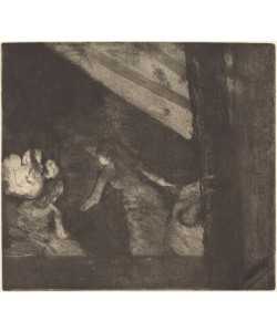 Edgar Degas, At the Cafe des Ambassadeurs (Aux Ambassadeurs), c.1877 (etching, aquatint, and drypoint)