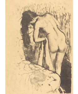 Edgar Degas, Nude Woman Standing, Drying Herself (Femme nue debout, a sa toilette), c.1890 (litho)