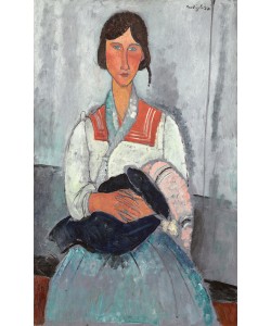 Amedeo Modigliani, Gypsy Woman with Baby, 1919 (oil on canvas)