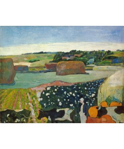 Paul Gauguin, Haystacks in Brittany, 1890 (oil on canvas)