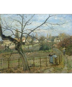 Camille Pissarro, The Fence, 1872 (oil on canvas)