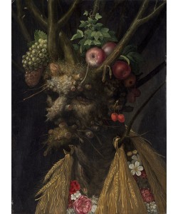 Giuseppe Arcimboldo, Four Seasons in the One Head, c.1590 (oil on panel)