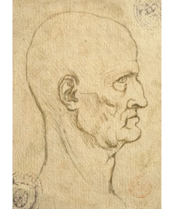 Leonardo da Vinci, Study of human proportions (pencil on paper)