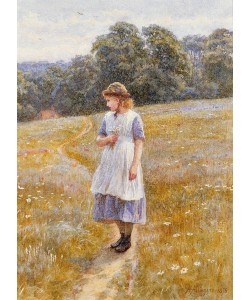 HELEN ALLINGHAM, Daydreamer, 1878 (w/c on paper)
