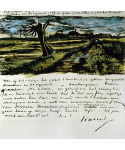 Vincent van Gogh, Letter 252 from Vincent van Gogh to Theo van Gogh: Pollard Willow, c.1st August 1882 (pen & ink and w/c on paper)