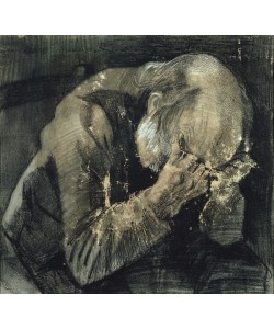Vincent van Gogh, Man with his head in his hands (pencil on paper)