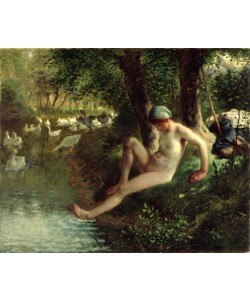 Jean-Francois Millet, The Bather, 1863 (oil on canvas)