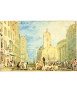 Joseph Mallord William Turner, High Street, Edinburgh, c.1818 (w/c, pen, ink, graphite and scratching out on wove paper)