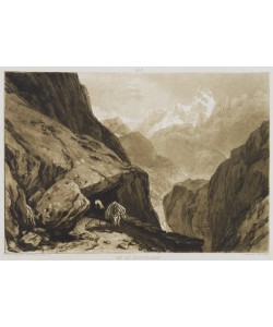 Charles Turner, Mt. St. Gothard (etching)