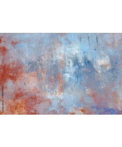 Blue and red stained grunge painting background, Azahara MarcosDeLeon 
