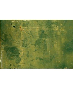 Old green painted rusty metal plate, Azahara MarcosDeLeon 