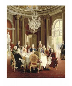 Adolph von Menzel, Guests At Table