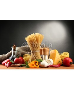 Africa Studio, Pasta spaghetti, vegetables and spices,