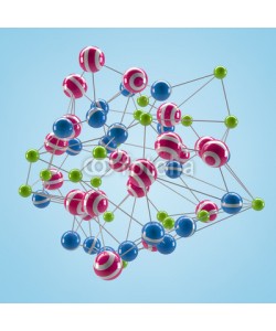 ag visuell, Netzwerk und Social Media - 3D Grafik / 3d Illustration