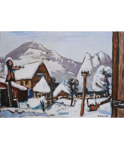 Max Beckmann, Schneelandschaft Garmisch