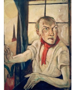 Max Beckmann, Selbstbildnis mit rotem Schal