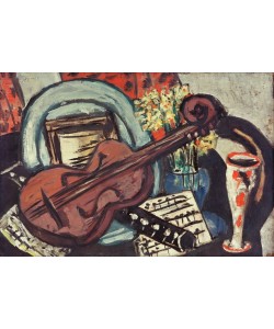 Max Beckmann, Stilleben mit Geige und Flöte