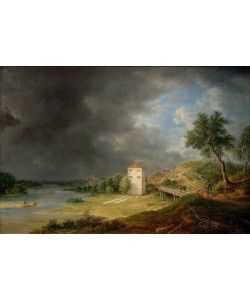 Johann Jakob Biedermann, Isarlandschaft beim Brunnhaus Brunnthal
