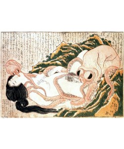 The Dream of the Fisherman's Wife, 1814, Katsushika Hokusai