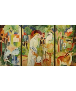 August Macke, Triptychon: Großer Zoologischer Garten