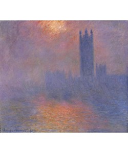 Claude Monet, Londres, Le Parlement, Trouée de Soleil dans le Brouillard