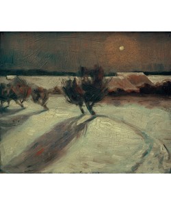 Max Beckmann, Schneelandschaft im Mondlicht