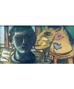 Max Beckmann, Stilleben mit Skulptur