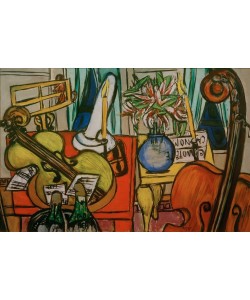 Max Beckmann, Stilleben mit Cello und Bassgeige