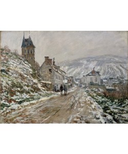 Claude Monet, La Route à Vétheuil, l’hiver